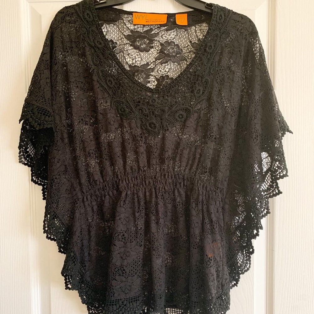 Black lace top